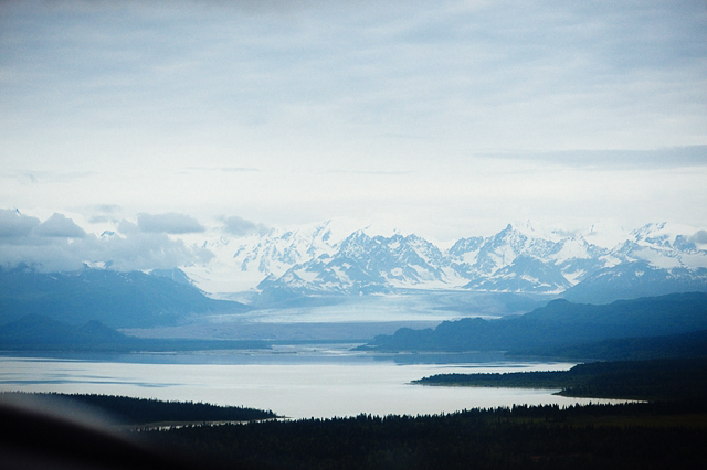 alaskan wilderness wedding photography at beluga lake with mountains