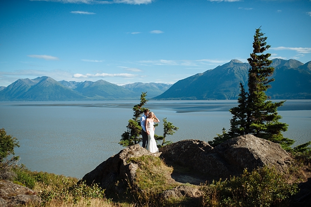 scenic Anchorage Wedding Portraits