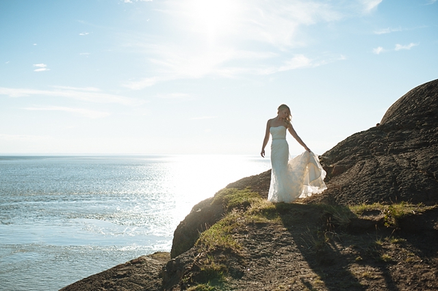 gorgeous Anchorage Wedding Portraits in Alaskan landscape