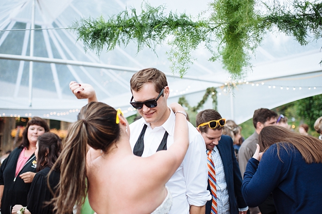 bride and groom dance at Crow Creek Mine Wedding in Alaska