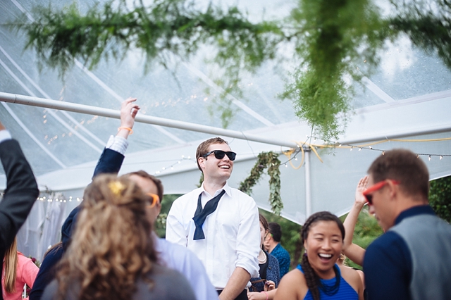 girdwood wedding photos with groom with sunglasses