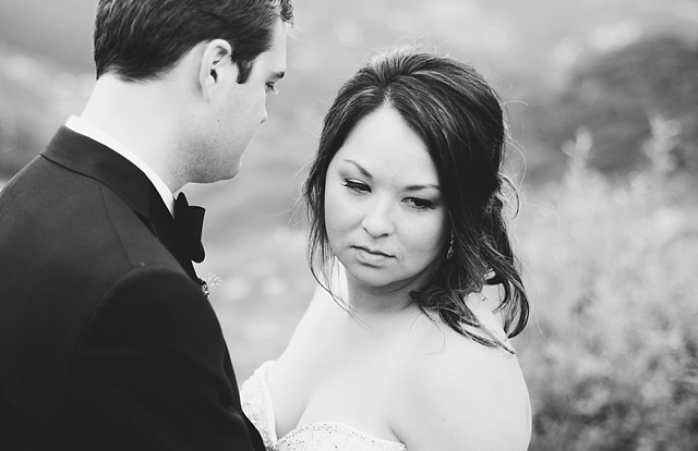 girdwood wedding photos with bride and groom close-up