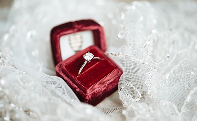 Crow Creek Mine Wedding in Alaska with ring