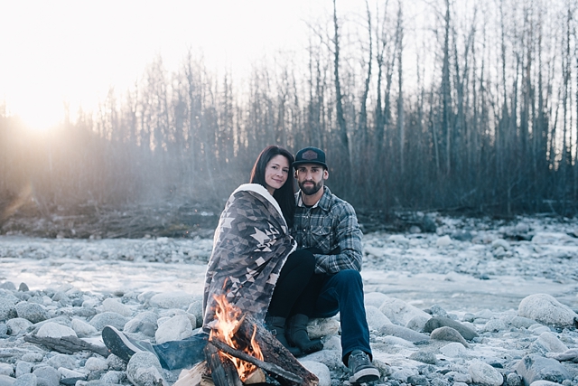 alaska wedding photographer fall engagement photos
