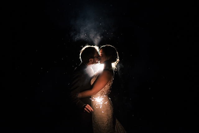 alaska wedding photographer night photography sparklers
