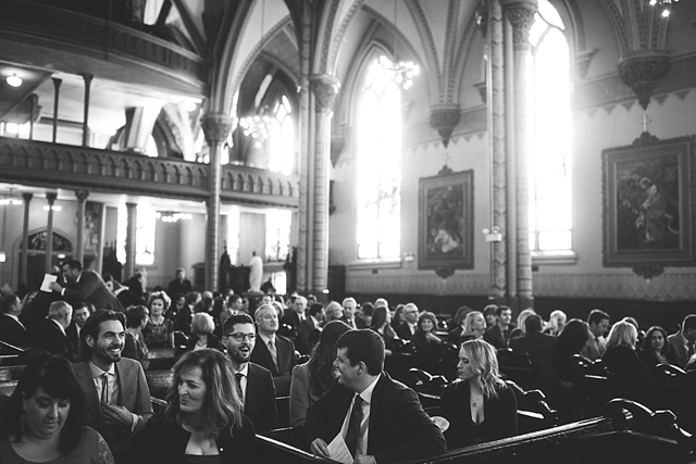 university club of chicago wedding ceremony at holy family catholic church
