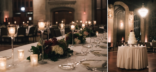 university club of chicago wedding reception in cathedral hall