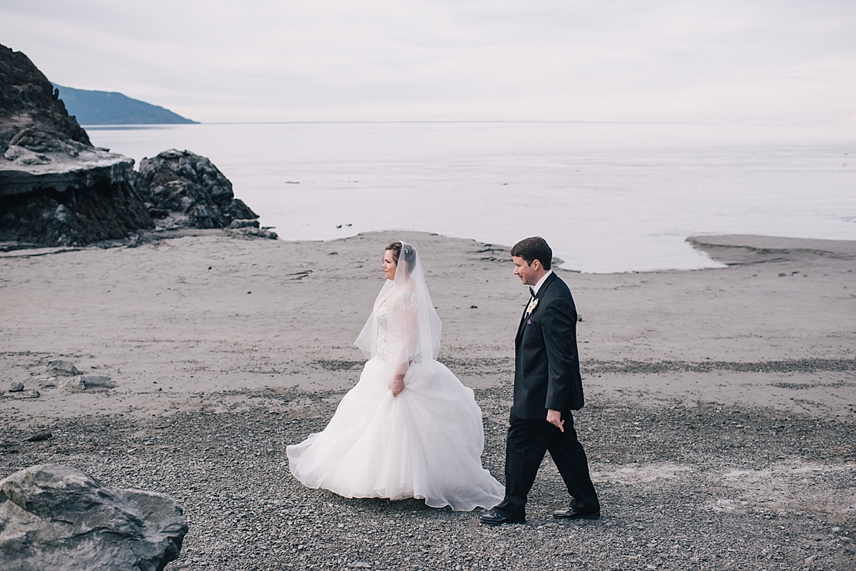 bride and groom beluga point