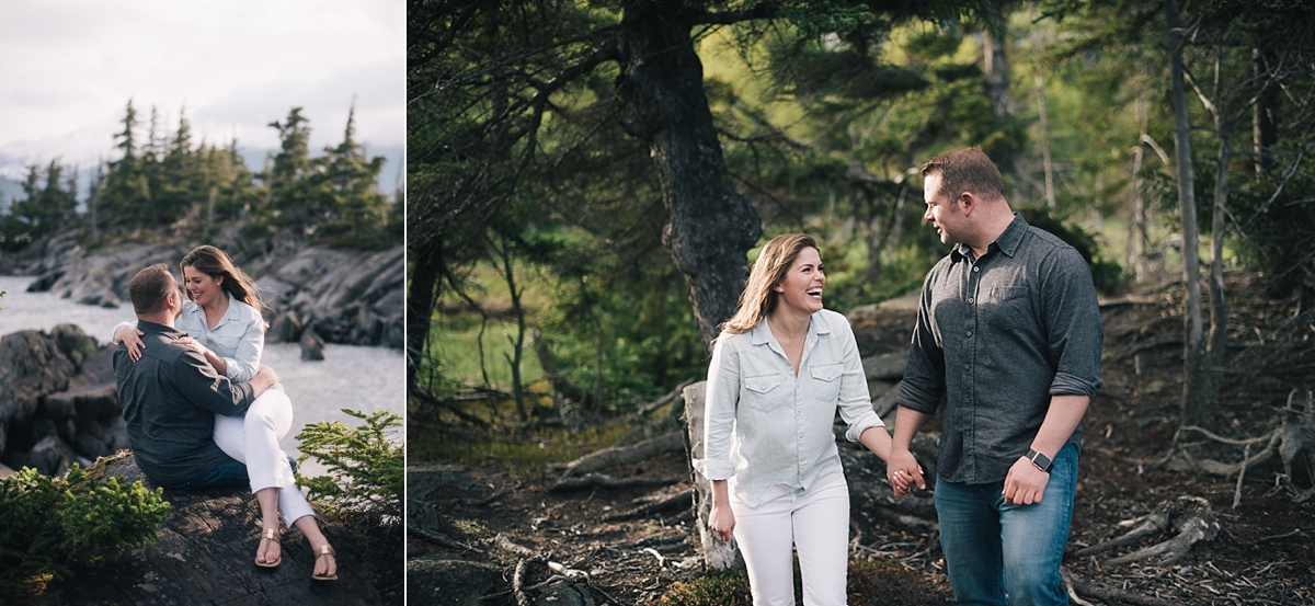 anchorage engagement photographer outdoor mountain shoot