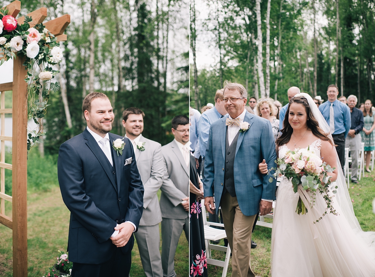 backyard willow alaska wedding