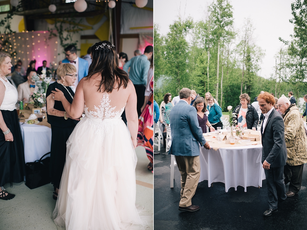 willow alaska wedding backyard reception