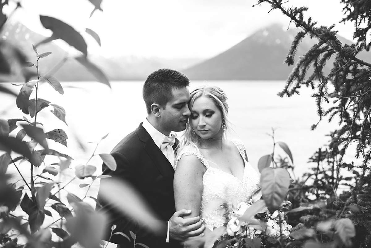 alyeska resort weddings bride and groom