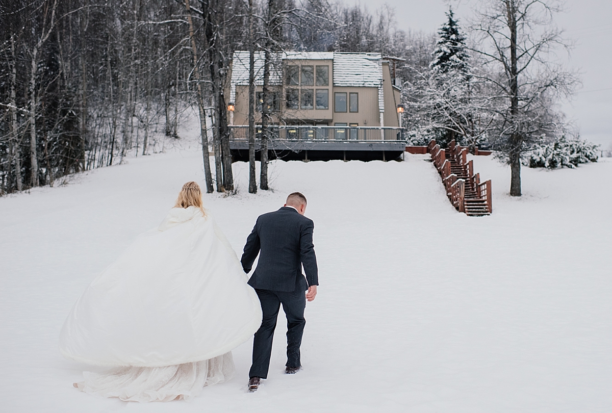 Intimate Winter Wedding JBER Anchorage