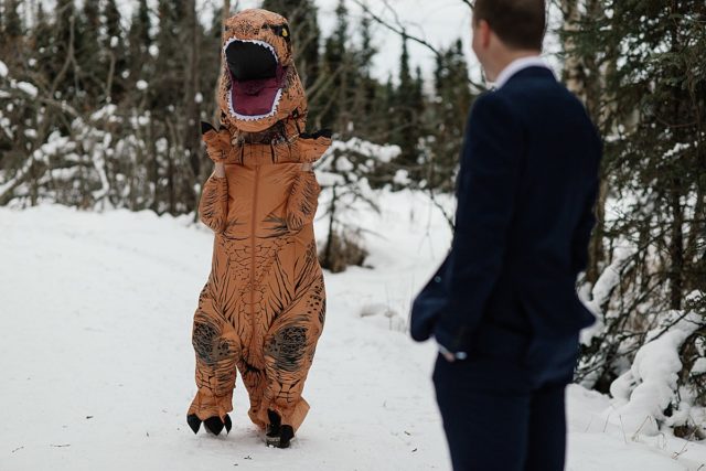 t-rex costume first look